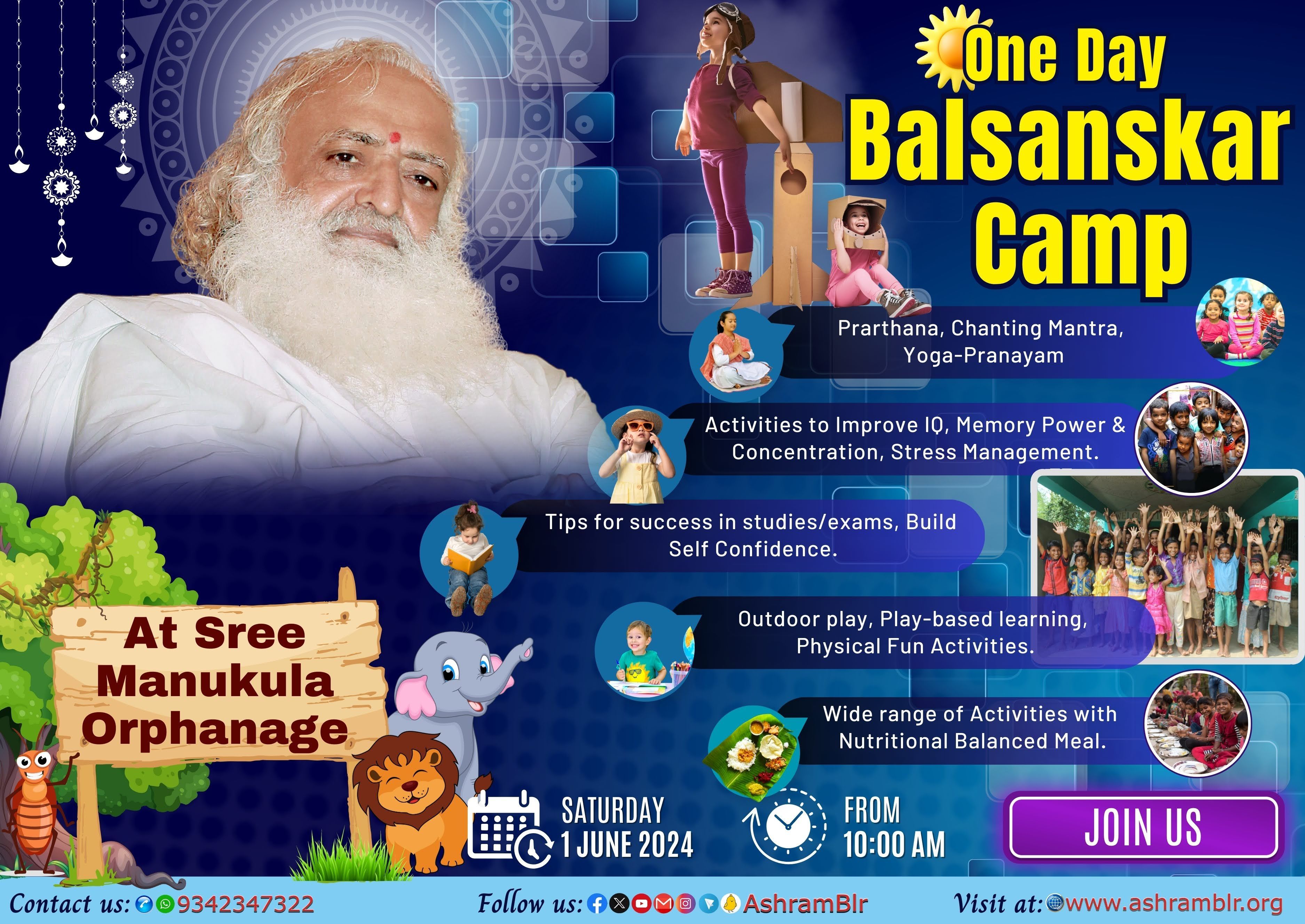 Discover the Impact of Manukula Orphanage Bengaluru Initiative- Bhandara and Balsanskar Program.